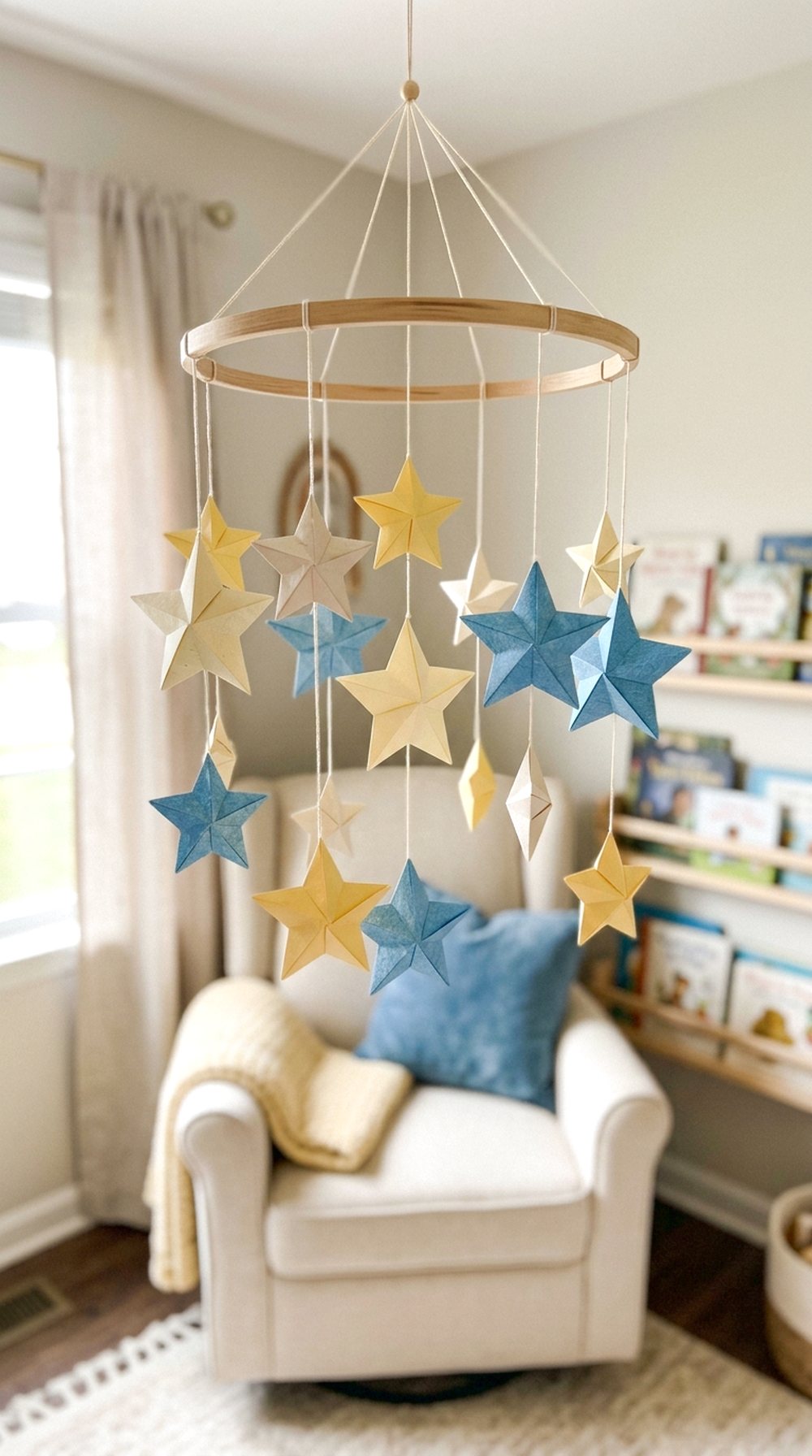 Hanging Paper Star Mobile