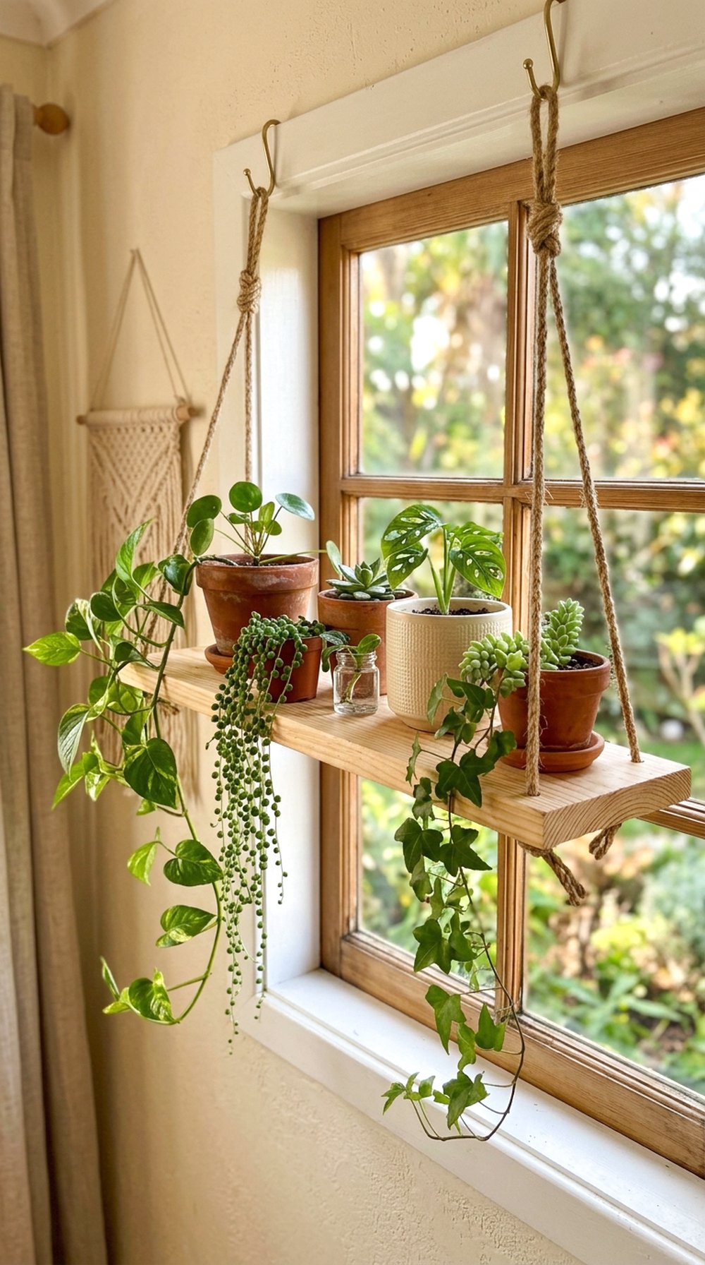 Hanging Plant Shelf