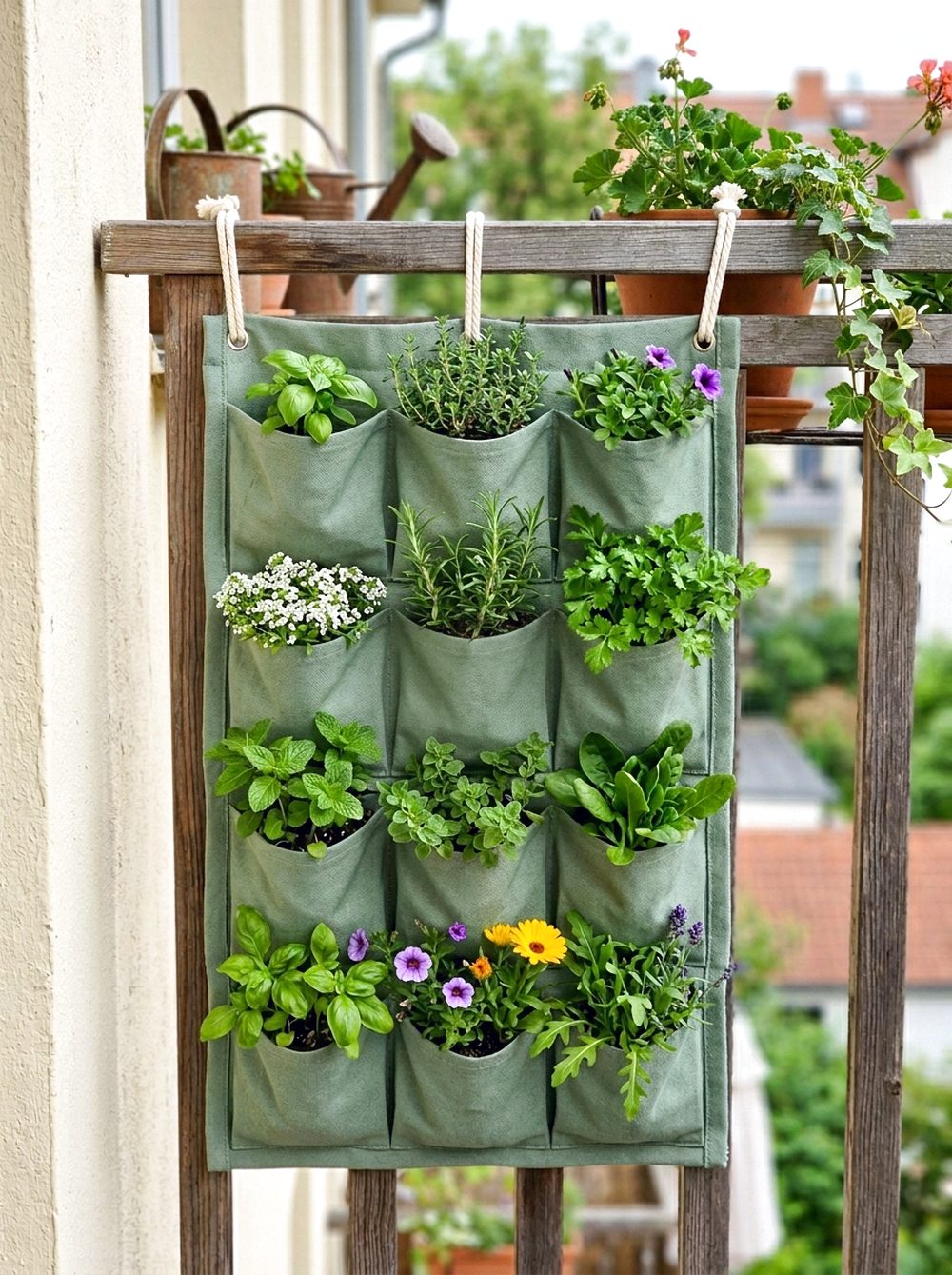 Hanging Pocket Planter Wall