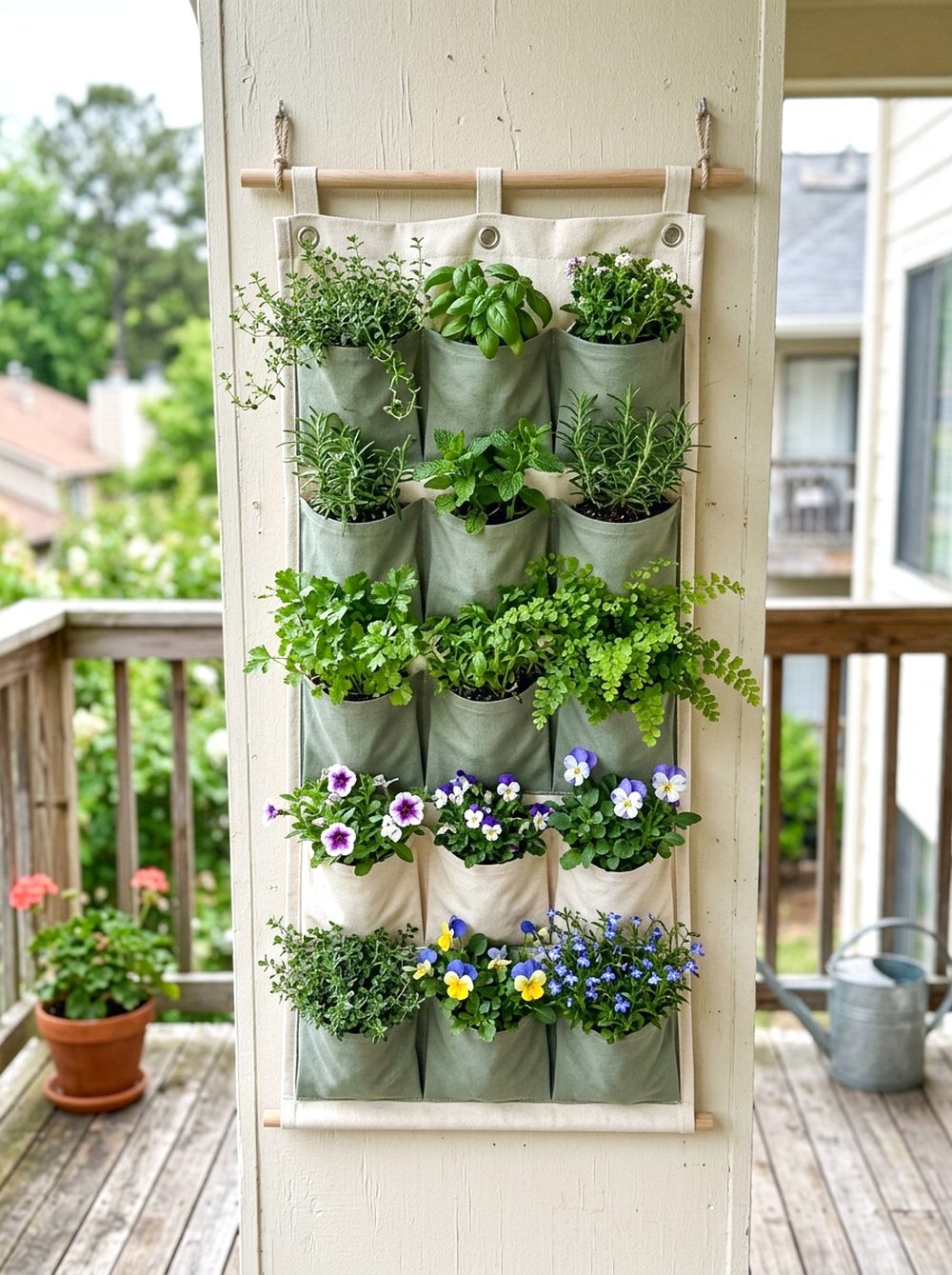 Hanging Pocket Planter Wall