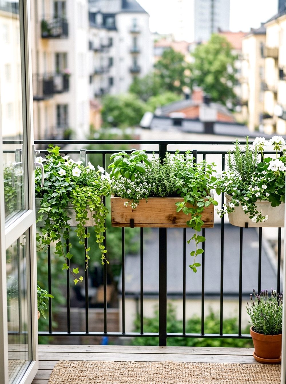 Hanging Rail Planter Garden