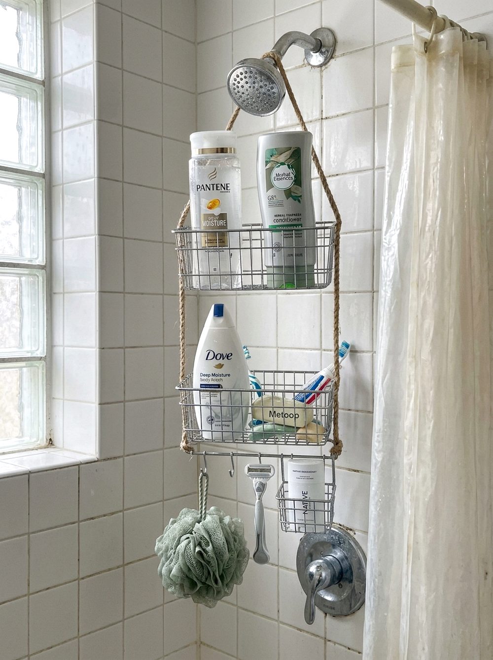 Hanging Shower Caddy Corner