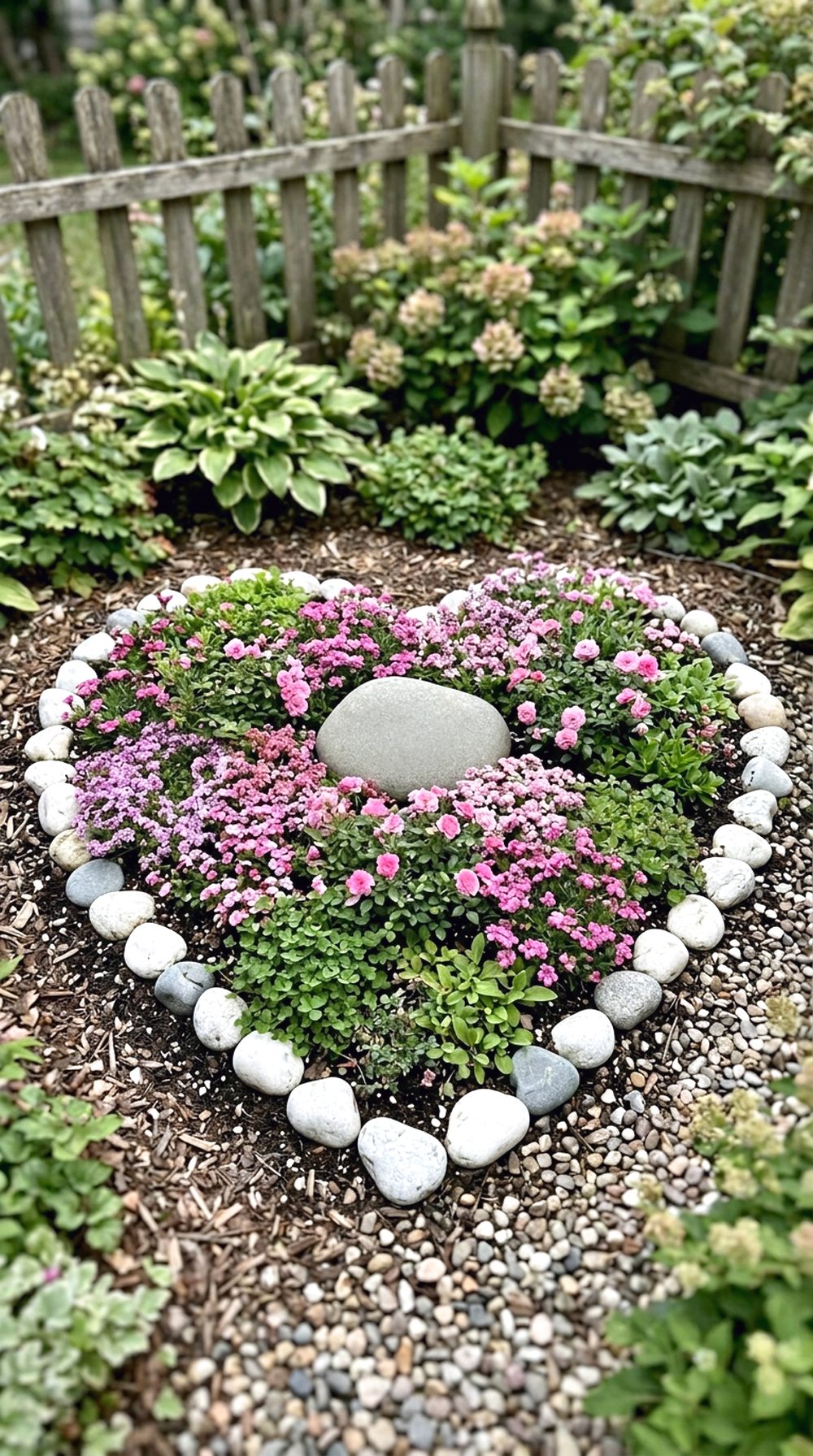 Heart-Shaped Rock Garden