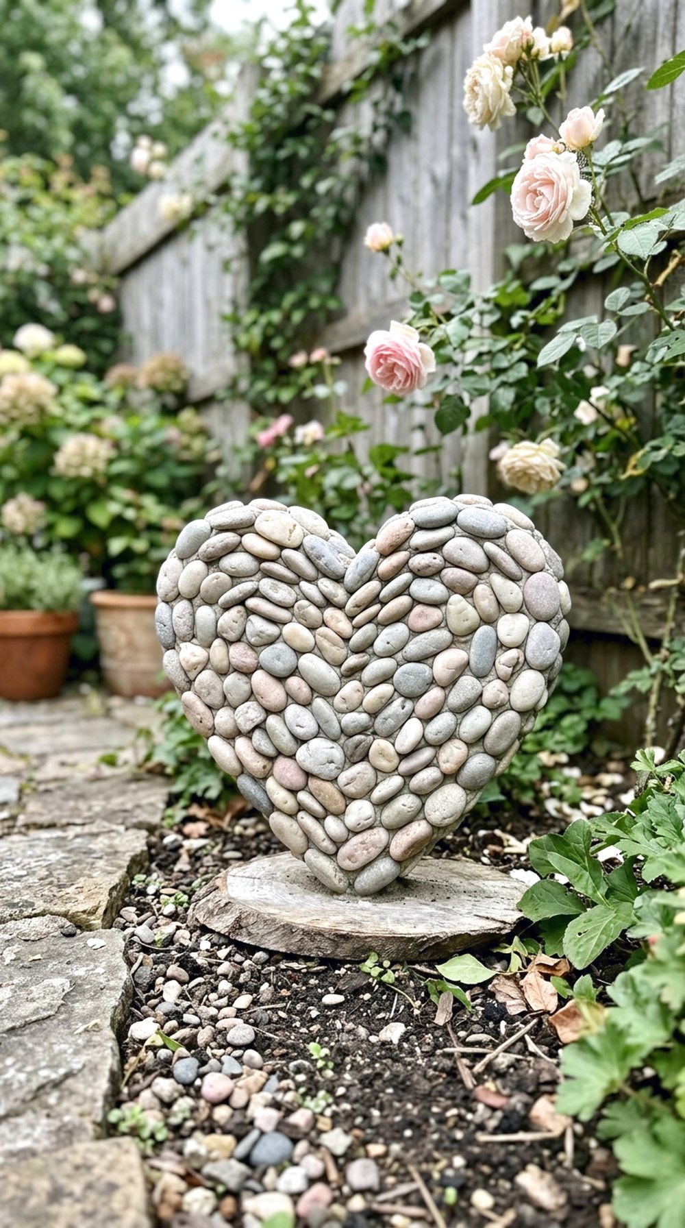 Heart-Shaped Rock Sculpture