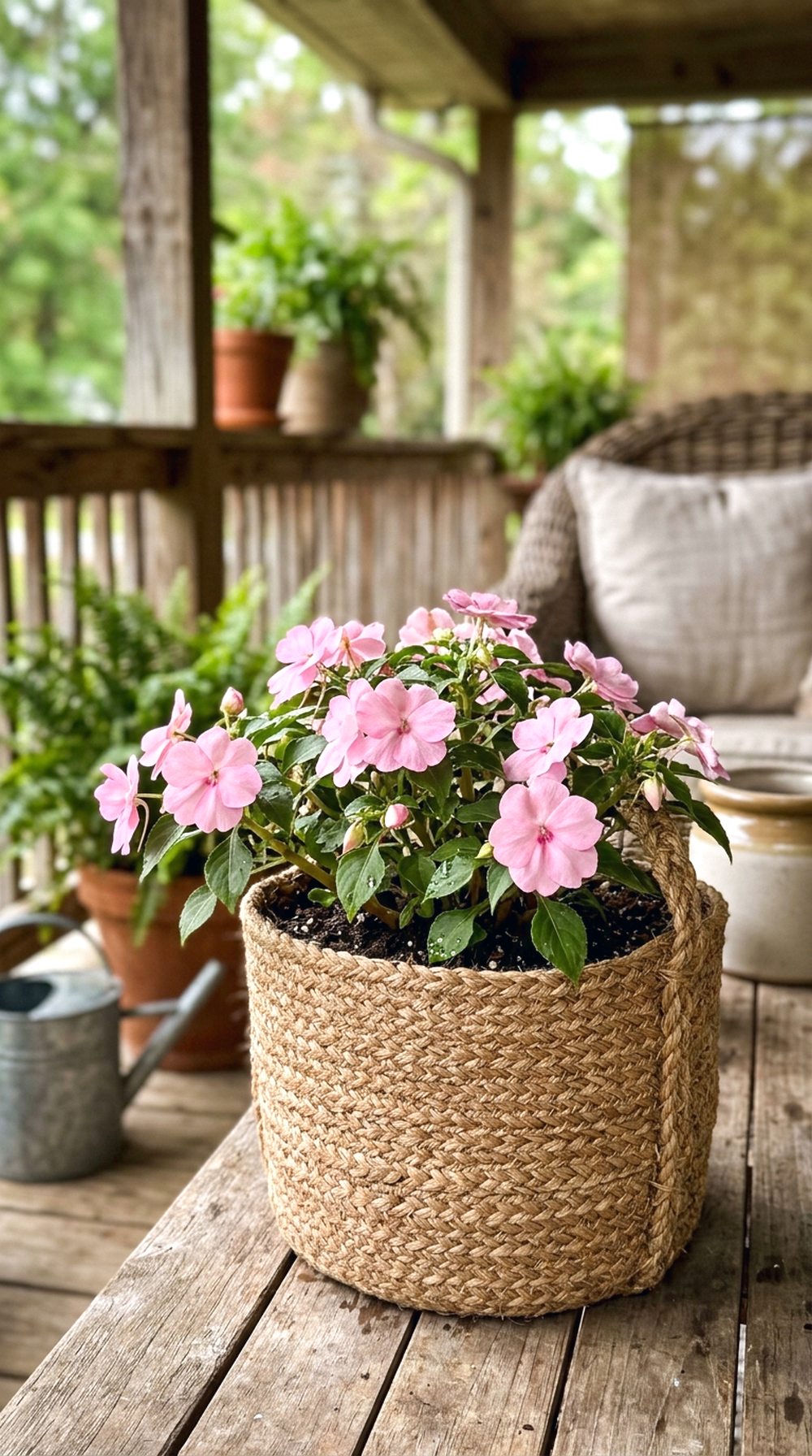 Impatiens Shade Pot