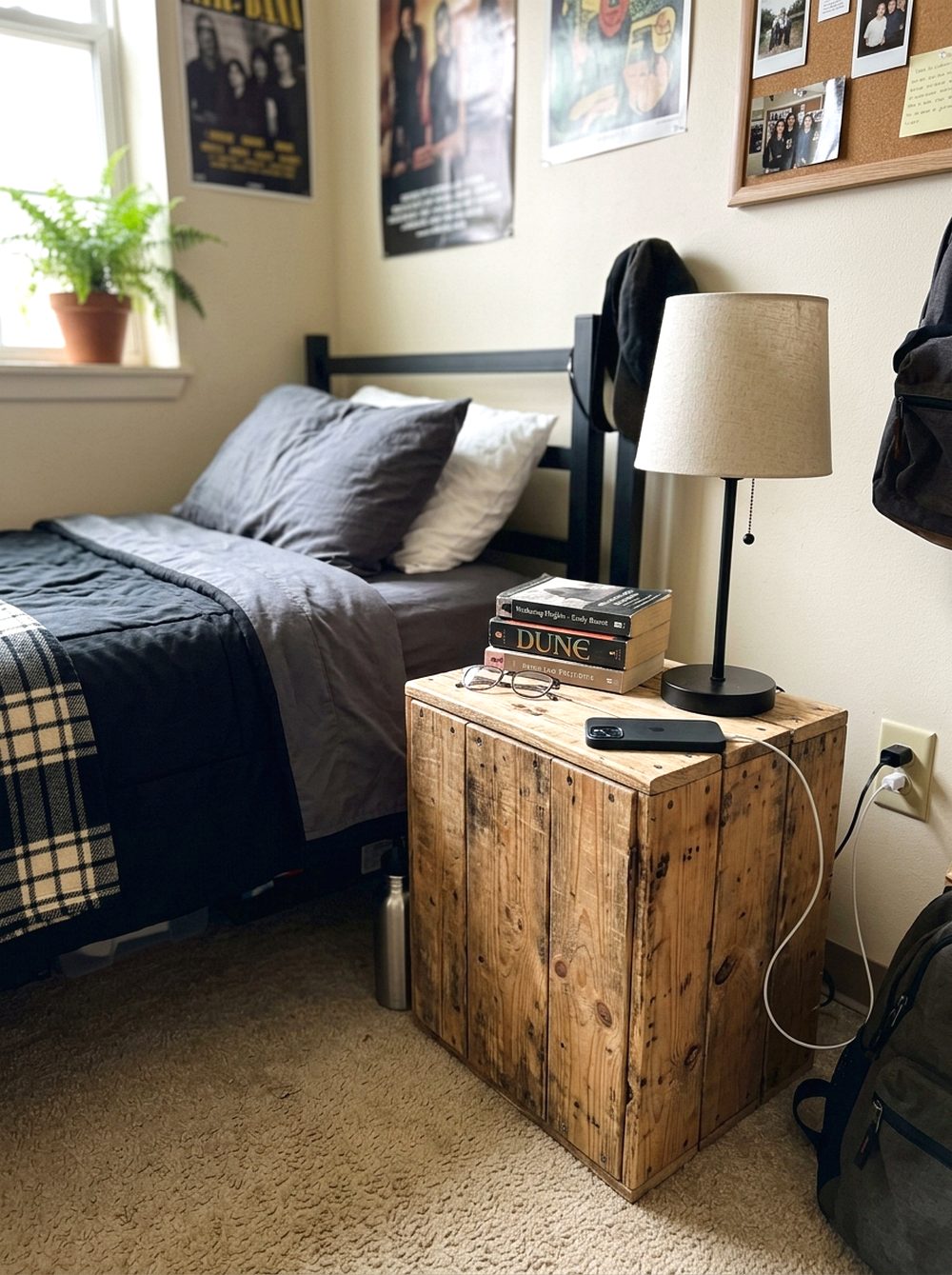 Industrial Crate Nightstand