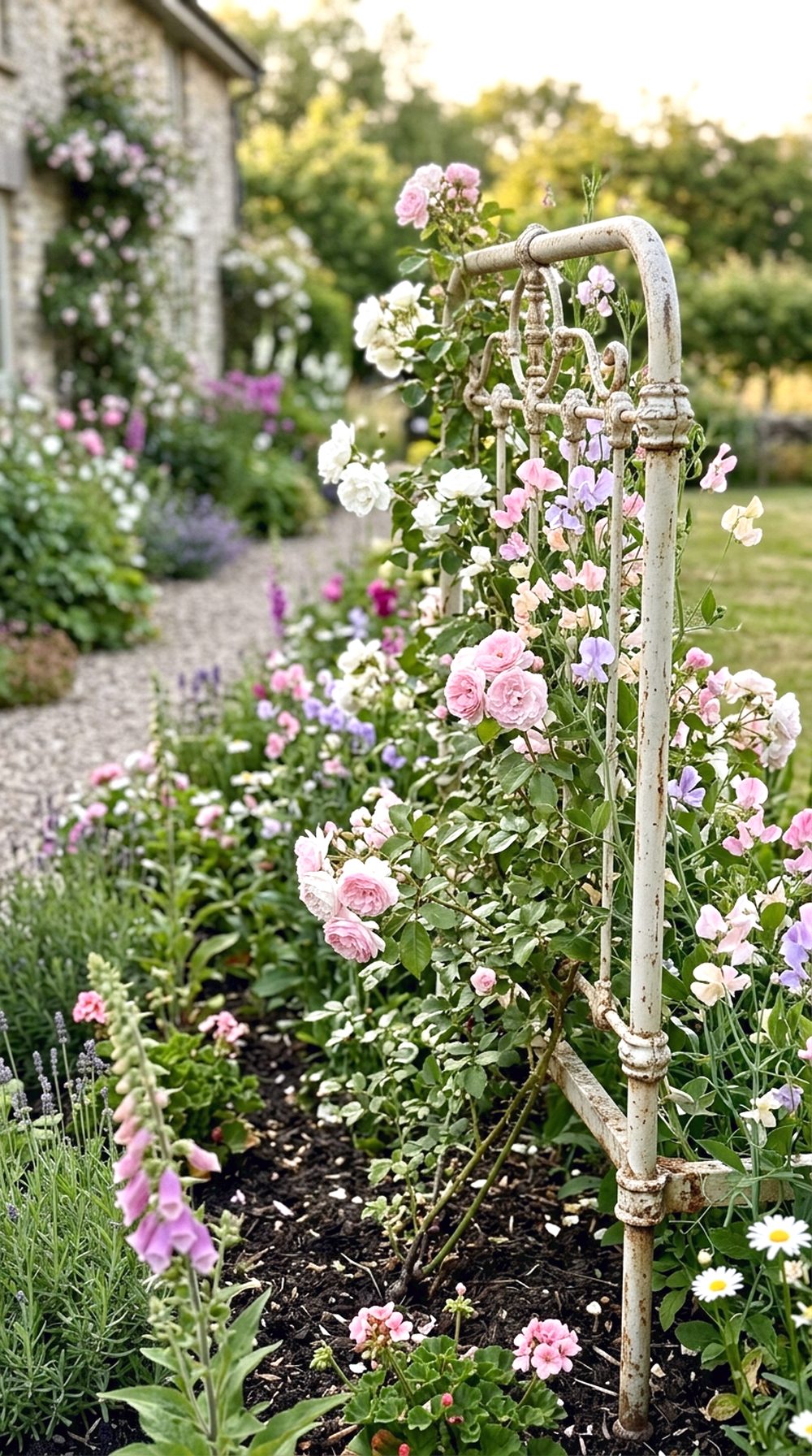Iron Bed Frame Trellis