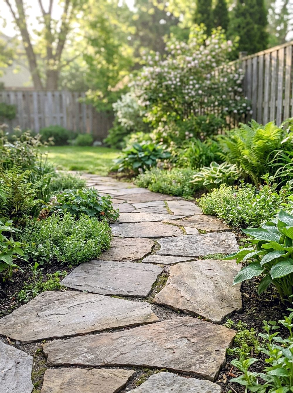 Irregular Flagstone Path