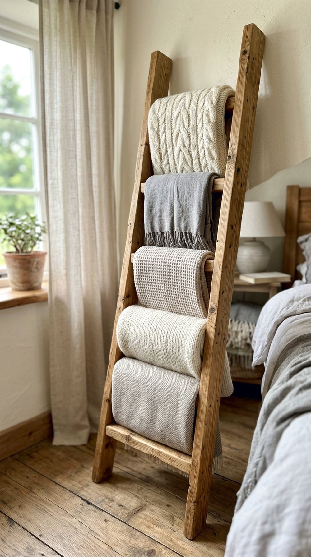 Knit Blanket Ladder