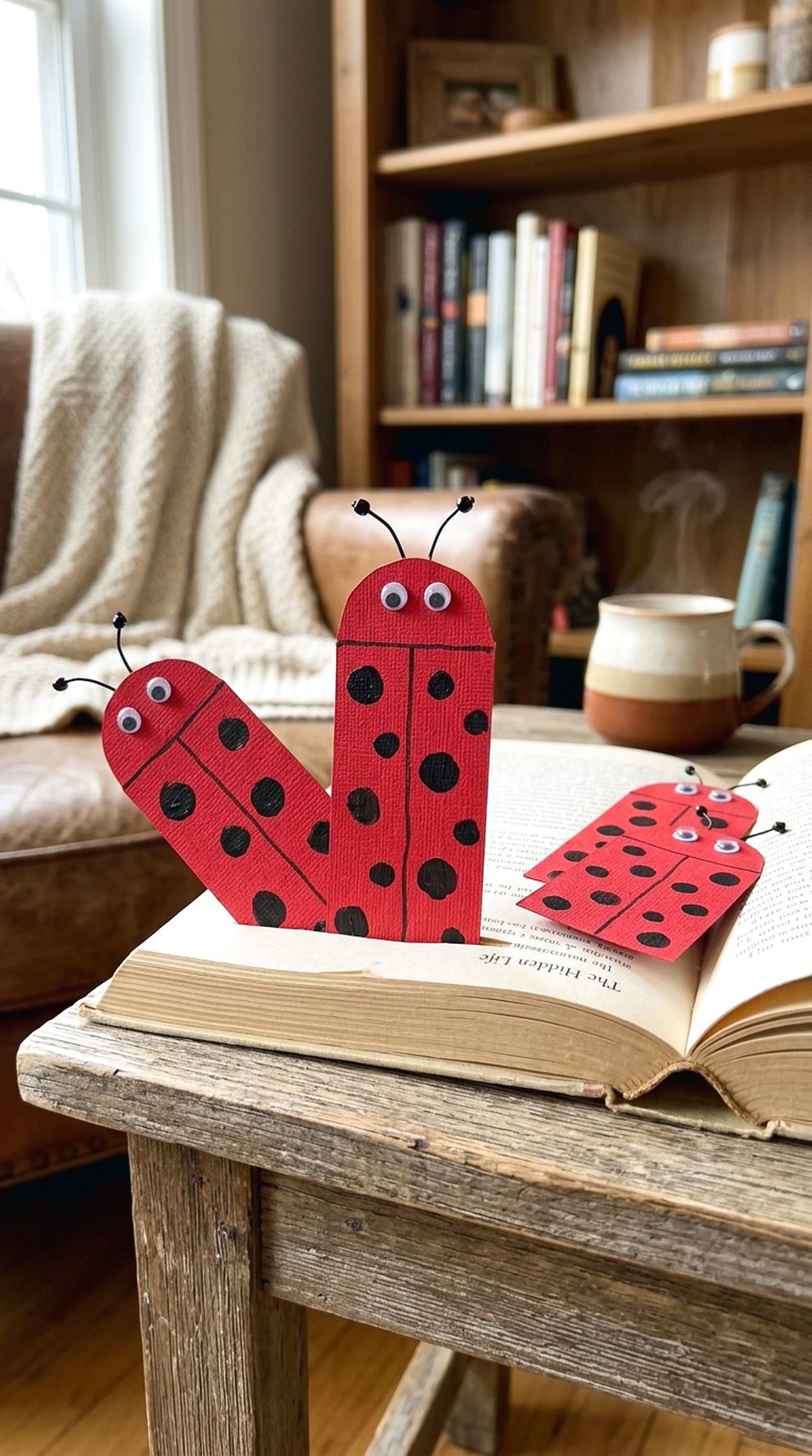 Ladybug Bookmark Display