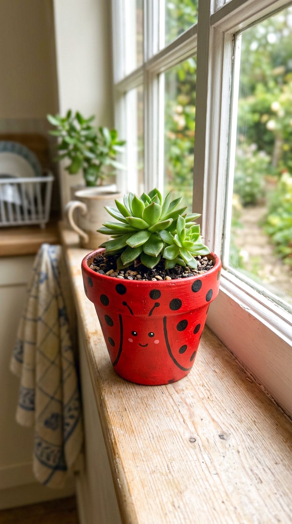 Ladybug Flower Pot