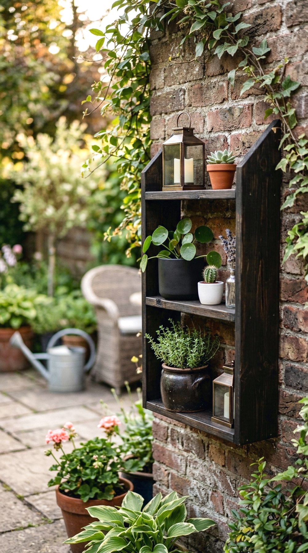 Lantern Garden Shelf