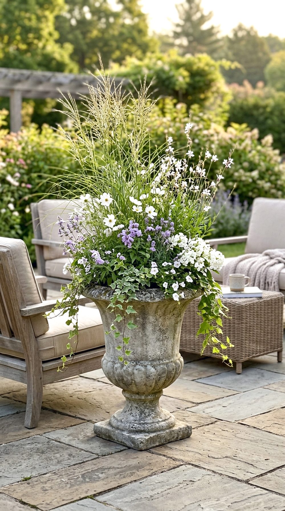 Large Patio Flower Urn