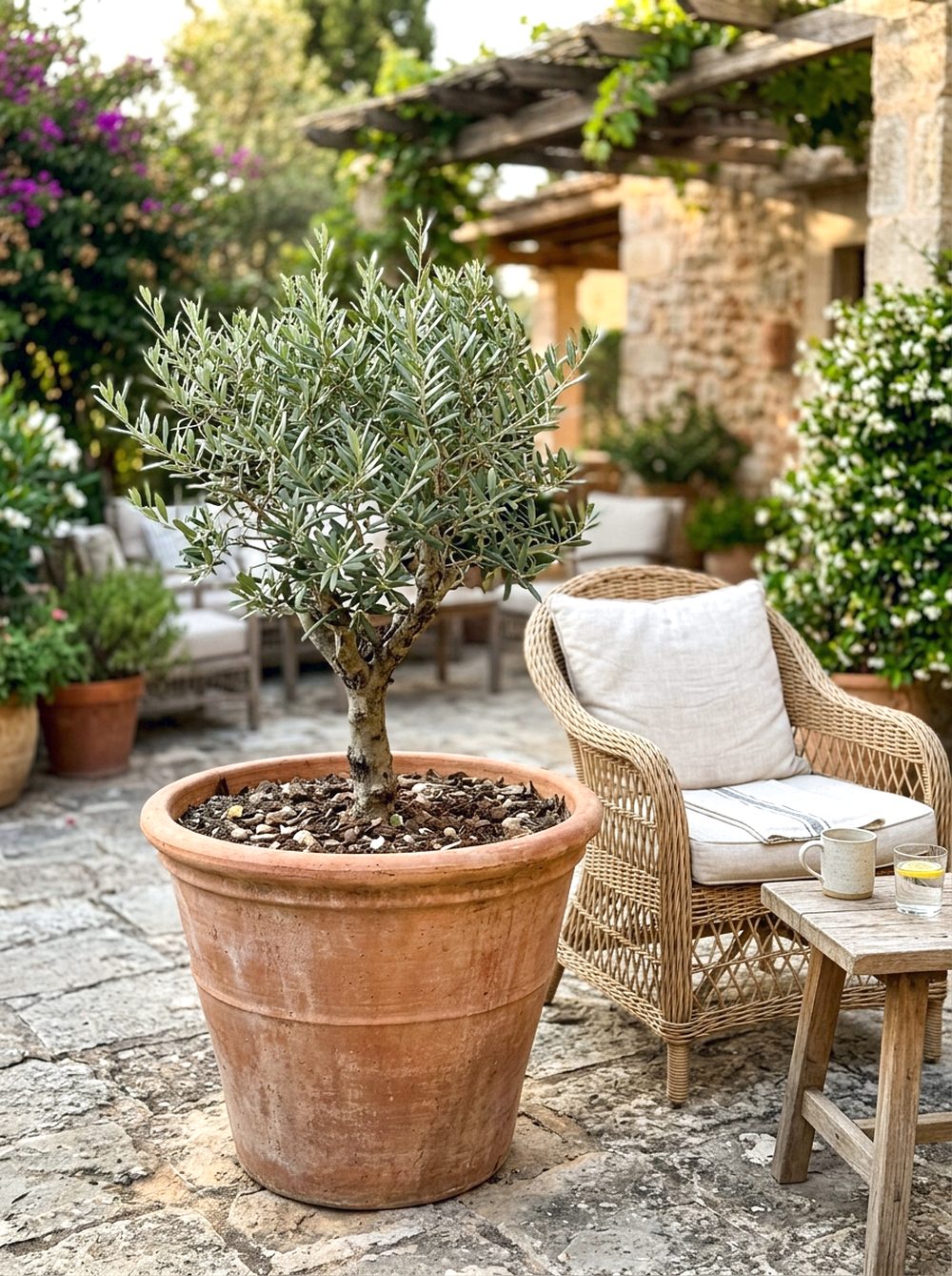 Large Planter with Small Tree
