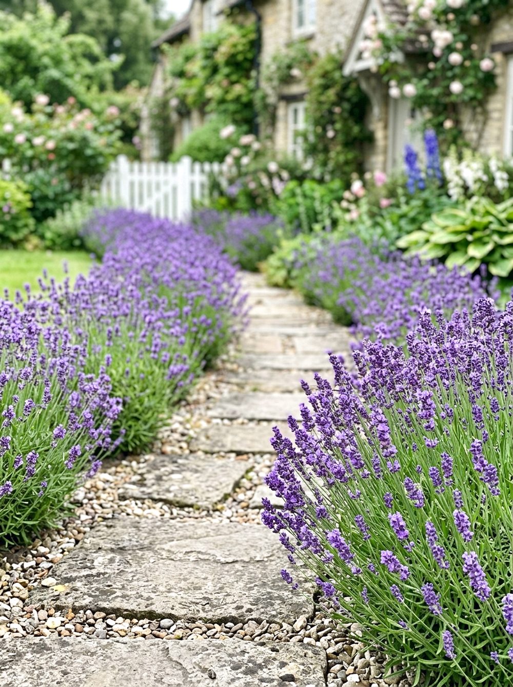 Lavender Path Border