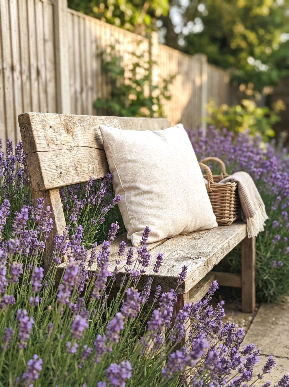 Lavender Seating Border