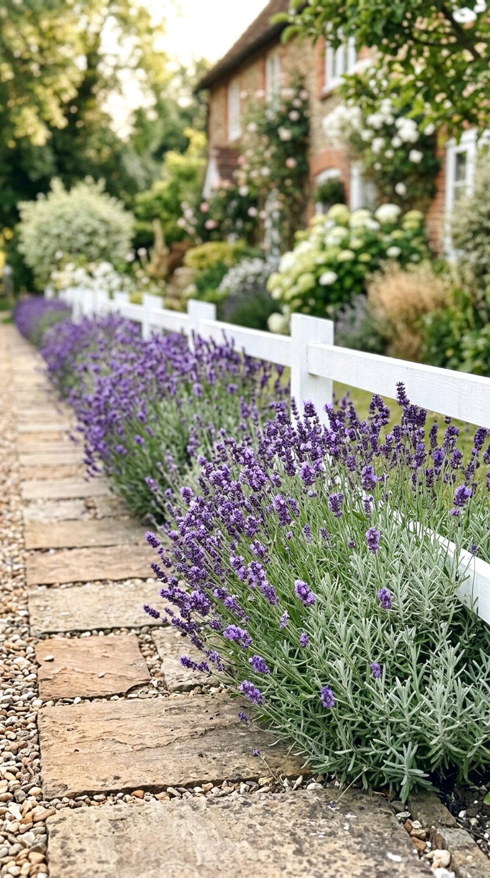 Lavender Walkway Border