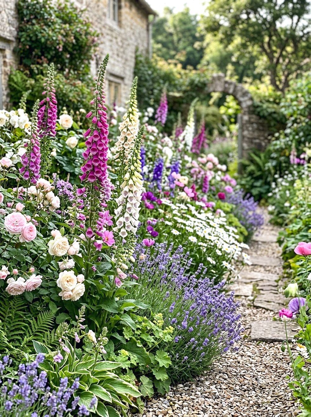 Layered Cottage Flower Border