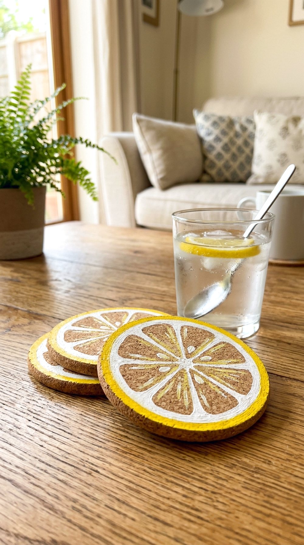 Lemon Coaster Craft
