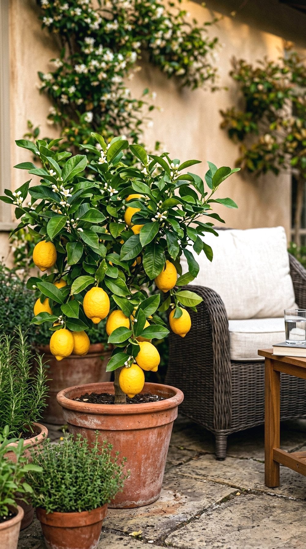 Lemon Tree Patio Pot