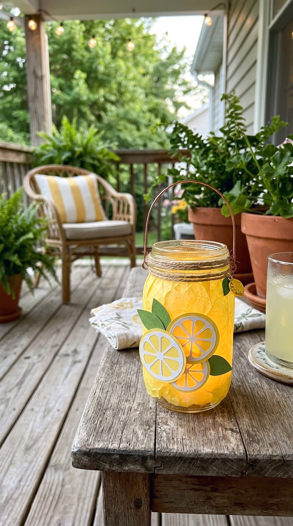 Lemonade Jar Lantern