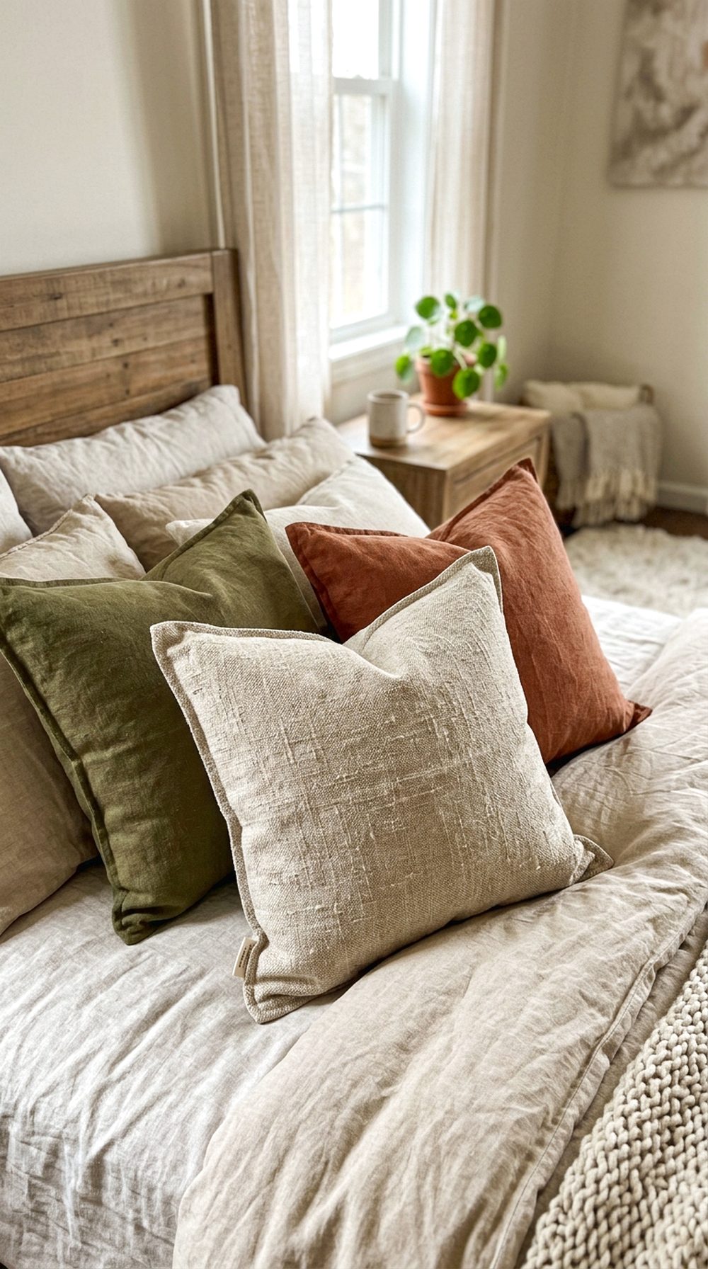 Linen Throw Pillow Covers