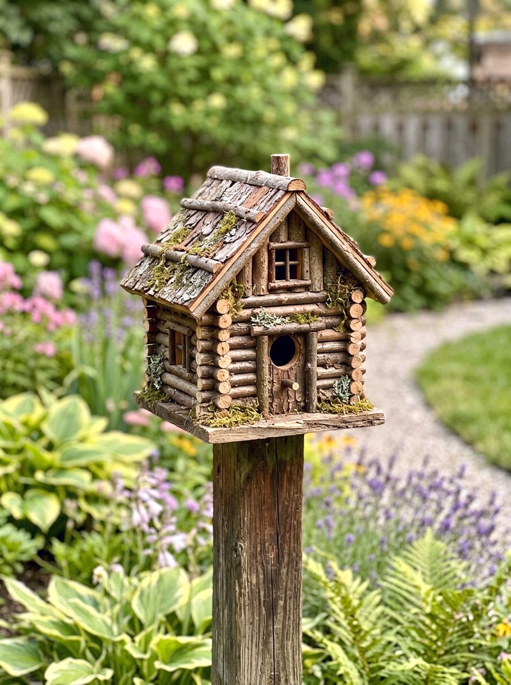Log Cabin Birdhouse