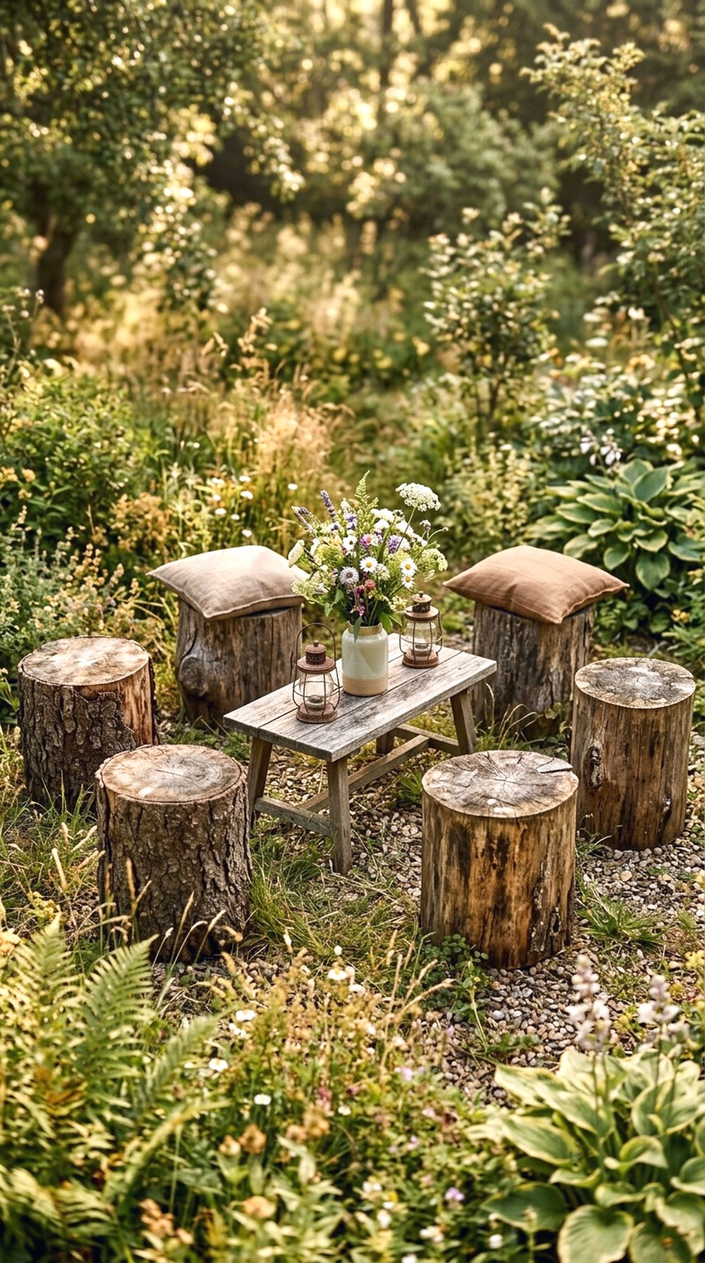 Log Stump Seating