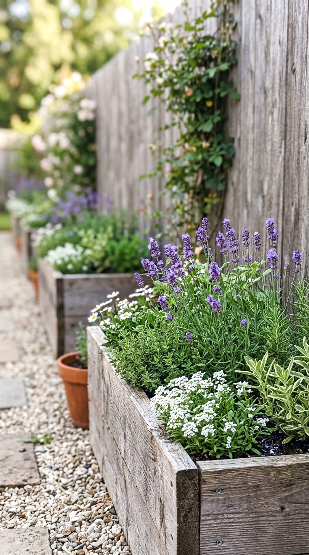 Long Planter Box Row