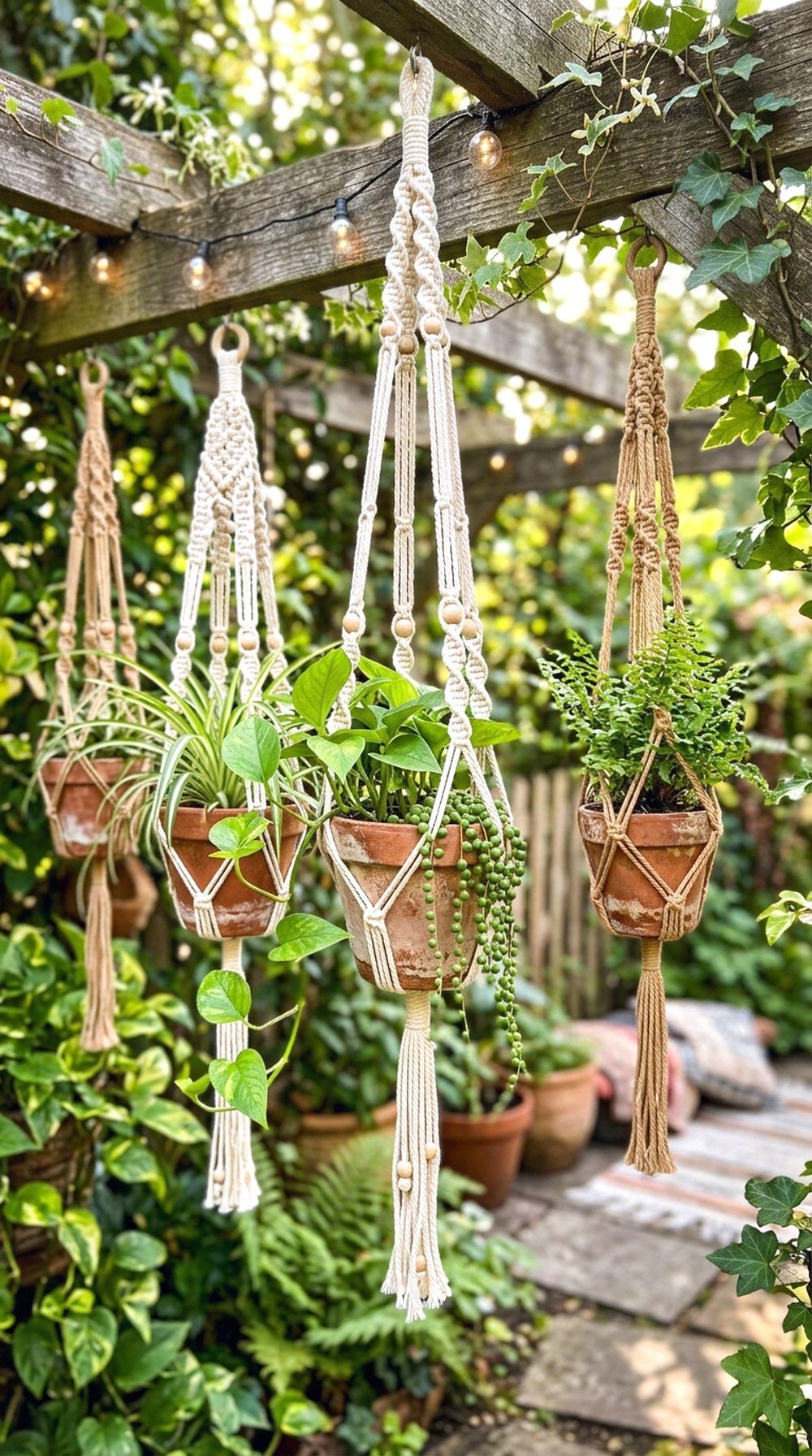 Macrame Plant Hanger Corner
