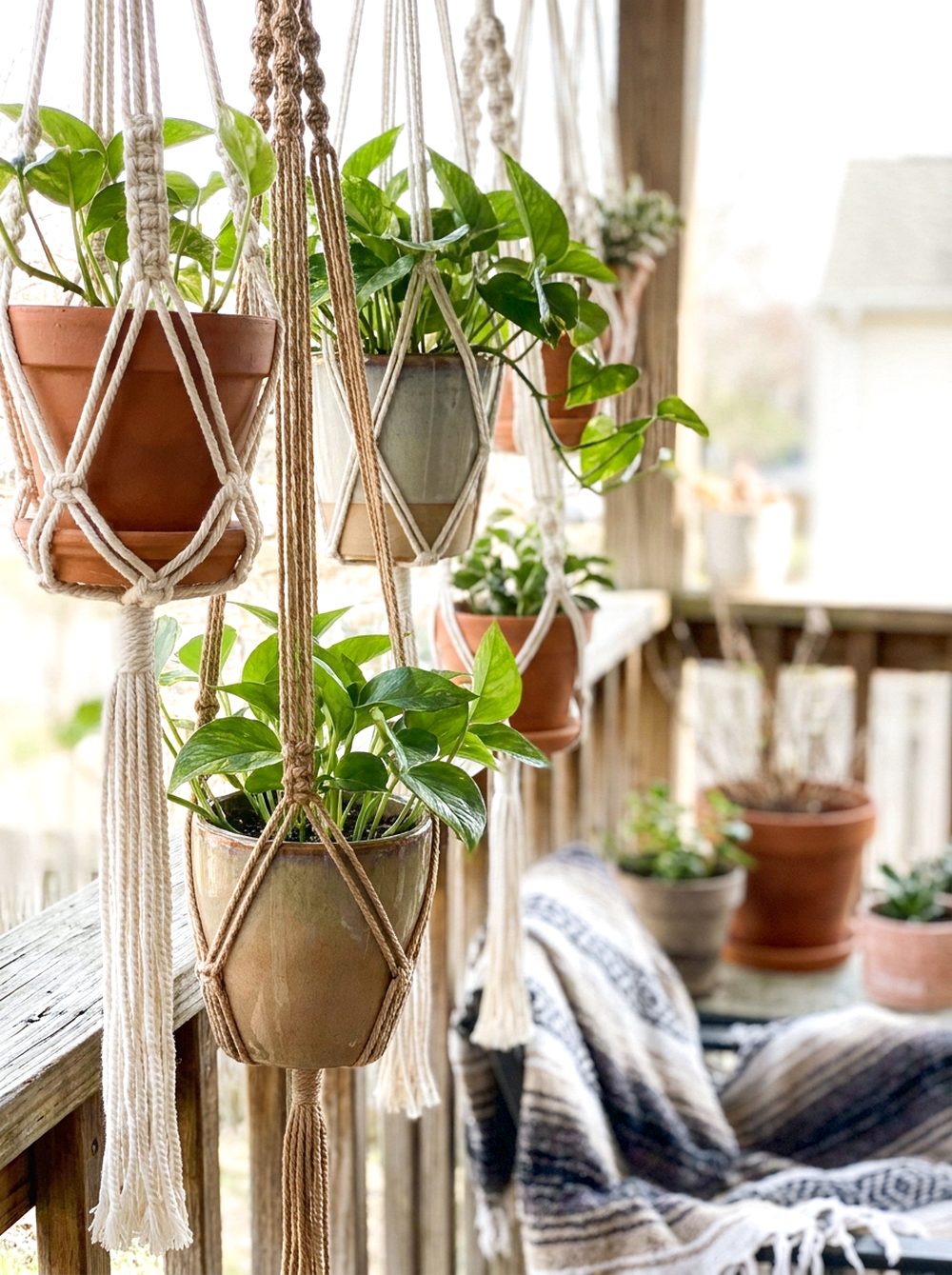 Macrame Plant Hanger Wall