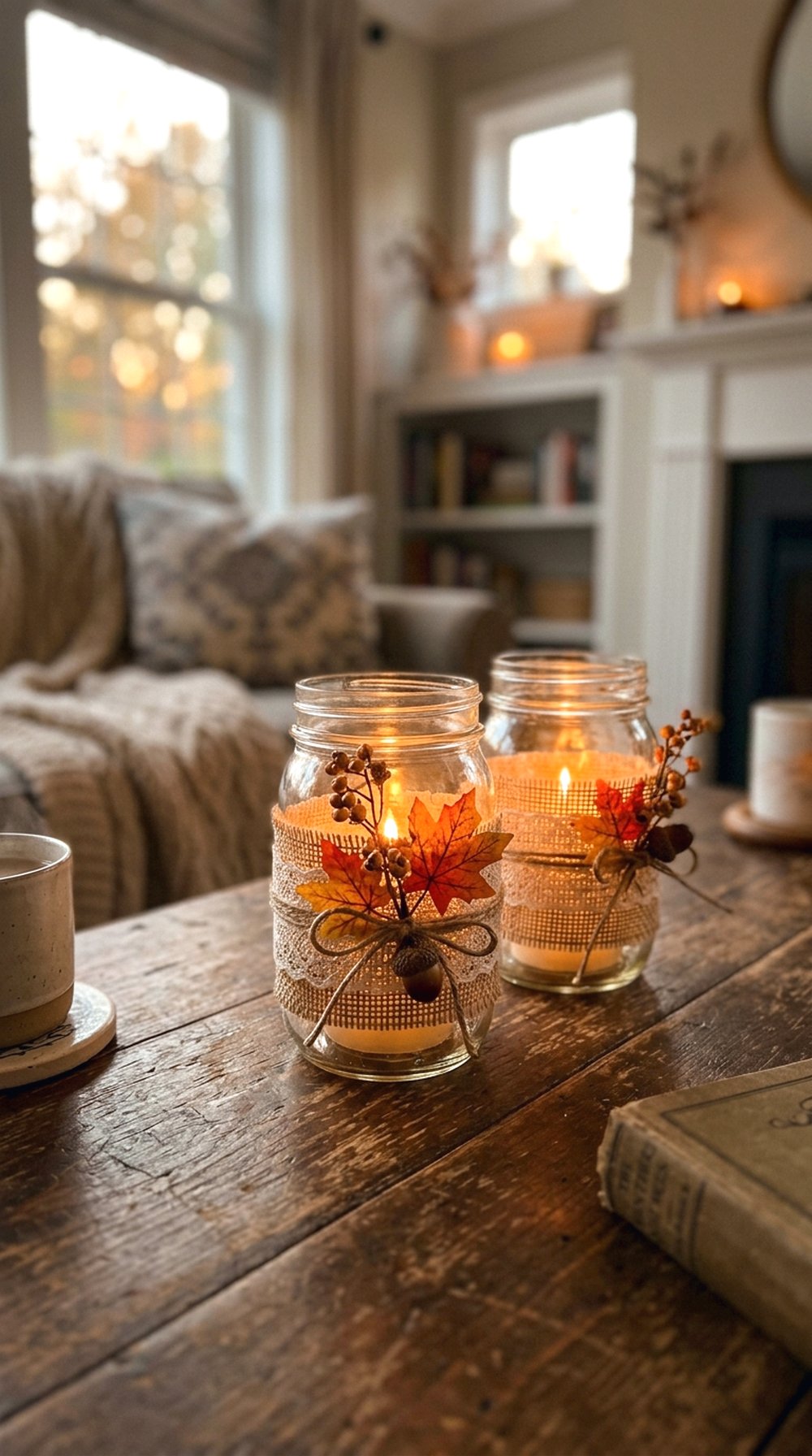 Mason Jar Candle Holders