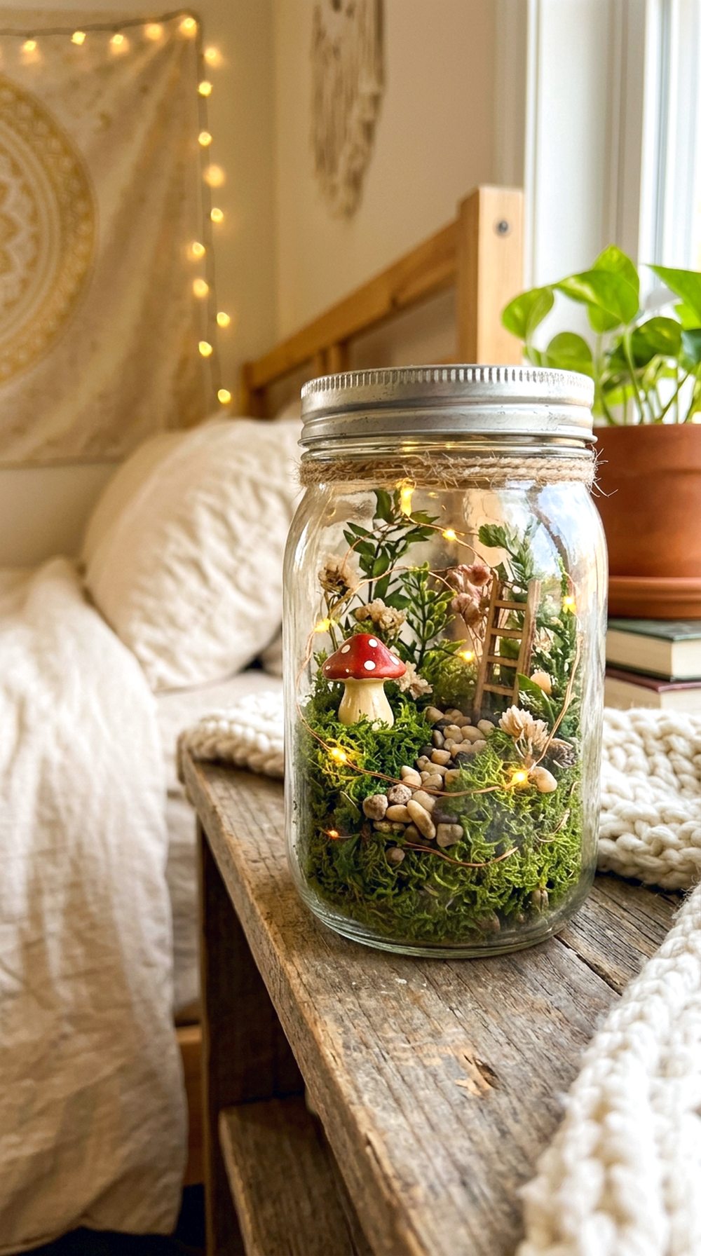 Mason Jar Fairy Garden