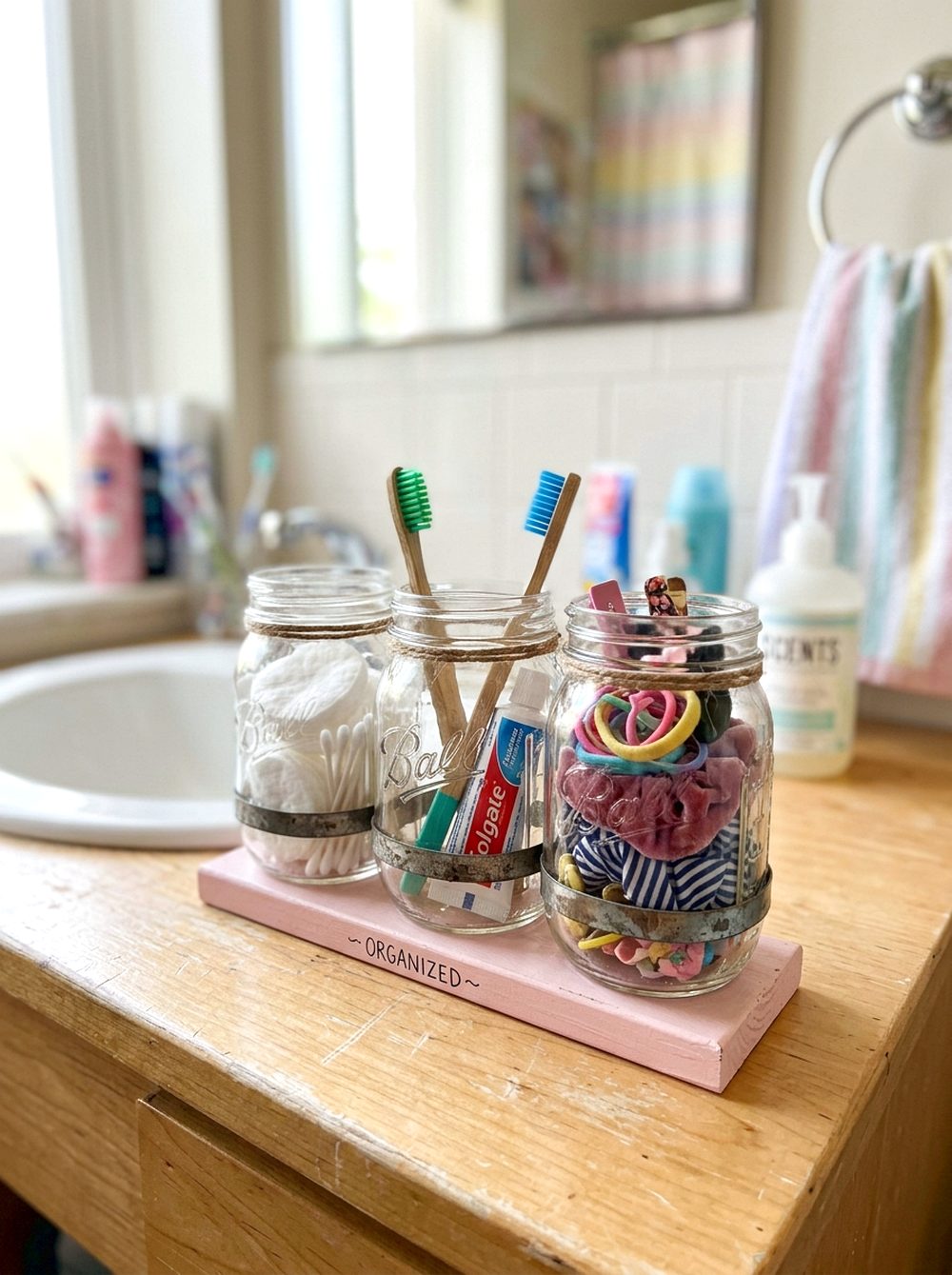 Mason Jar Organizer
