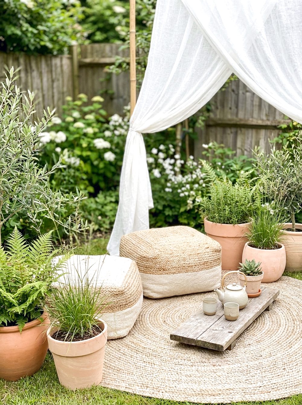 Meditation Corner With Floor Cushions