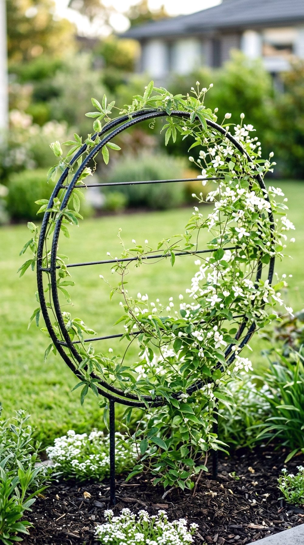 Metal Hoop Trellis