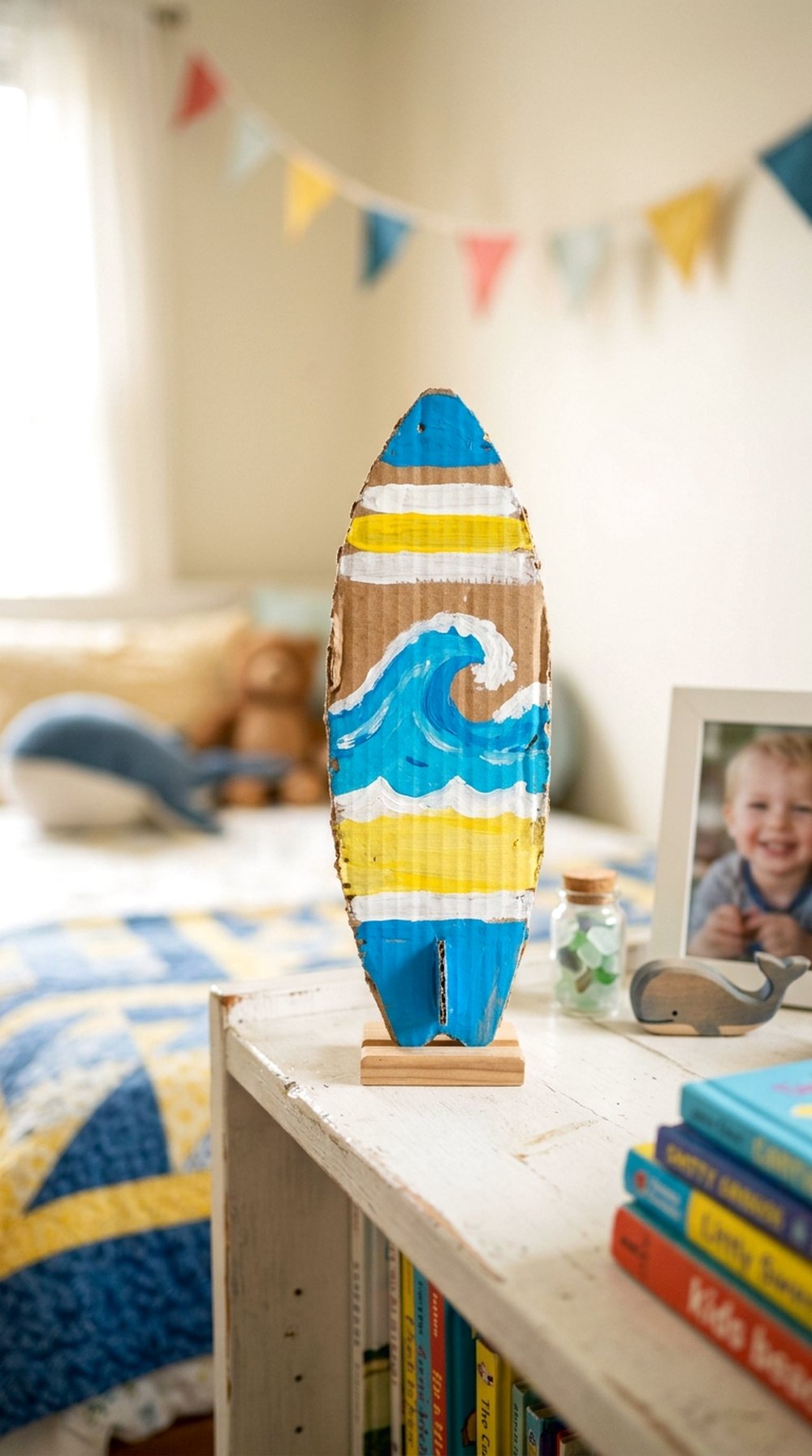Mini Cardboard Surfboard