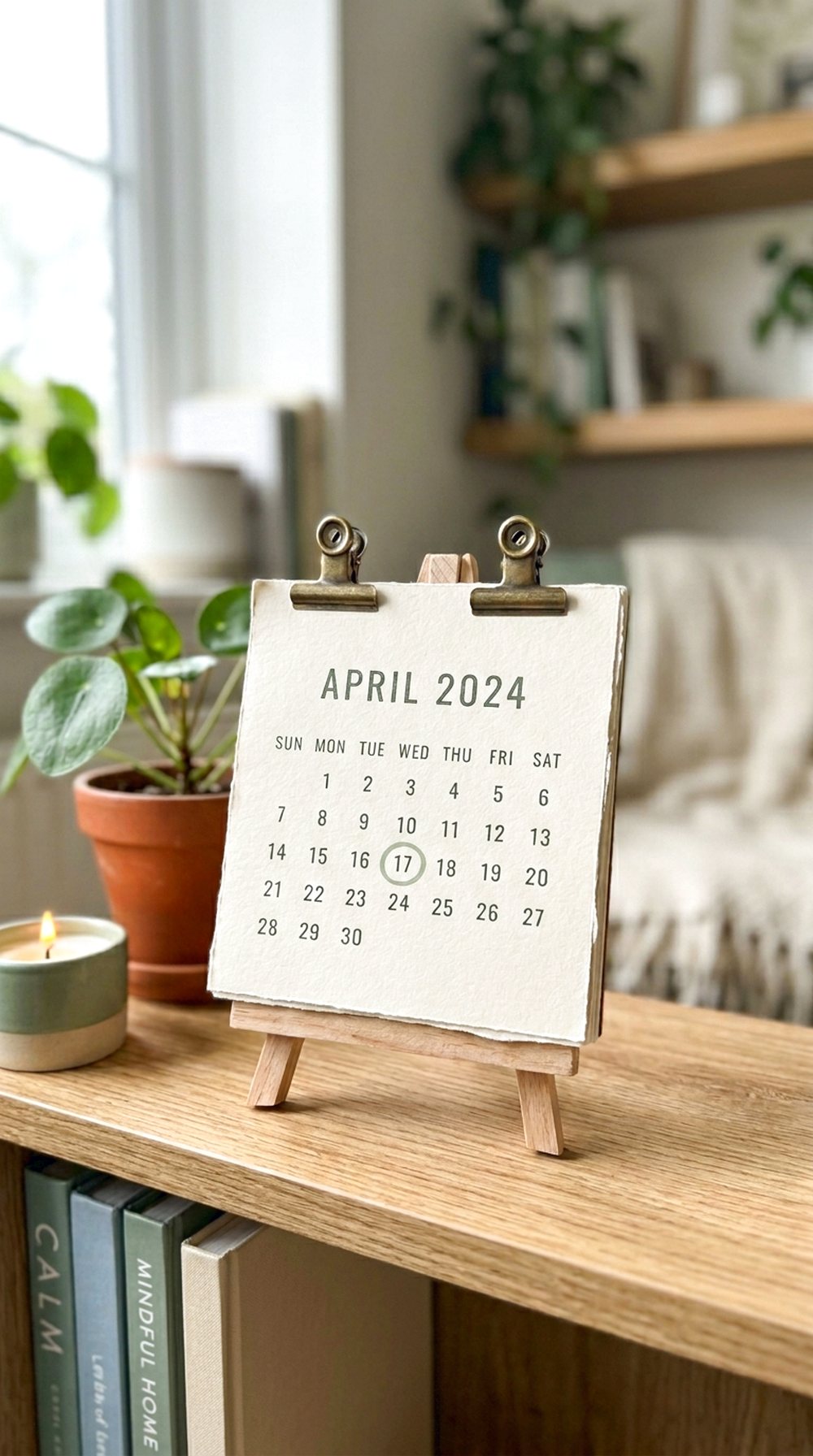 Mini Desk Calendar