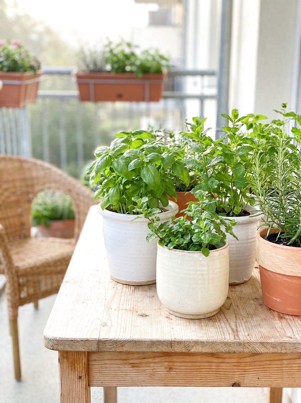Mini Herb Garden Table