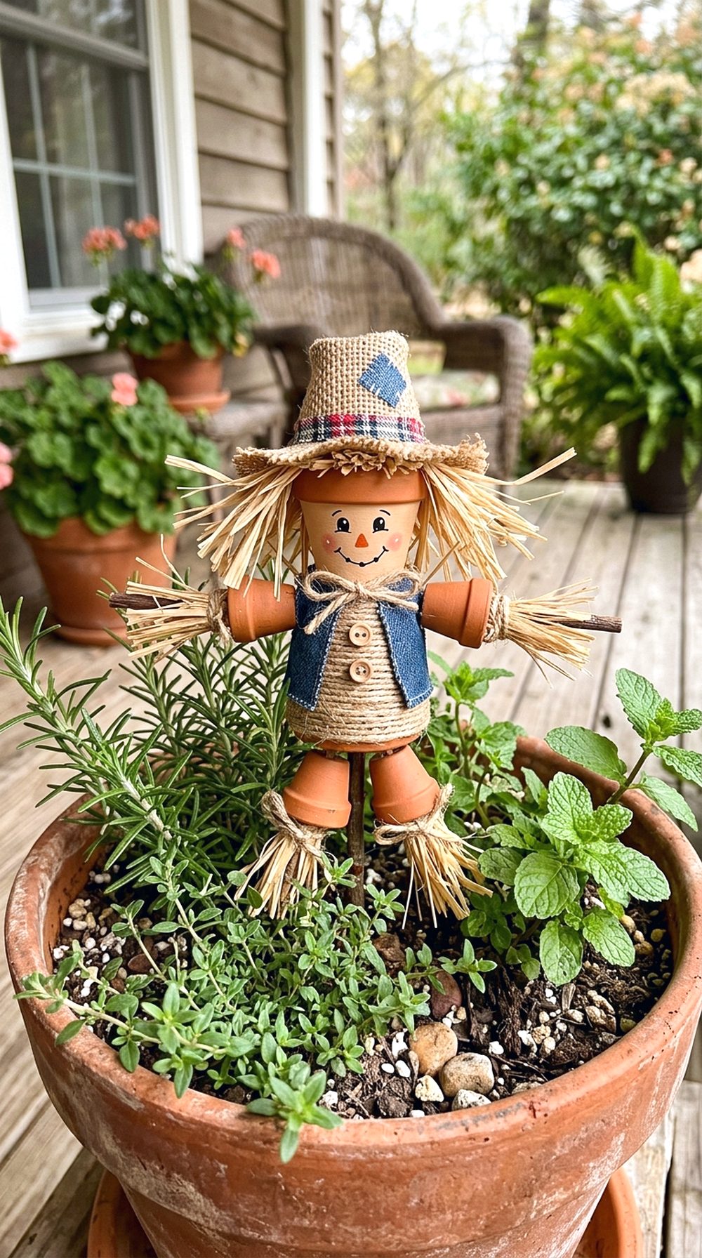 Mini Pot Scarecrow
