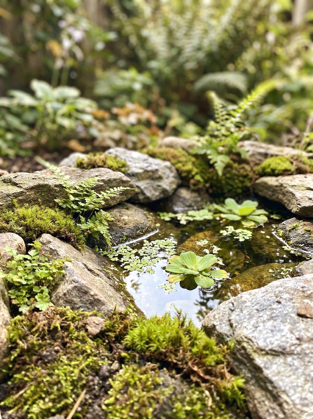 Mini Rock Garden Pond