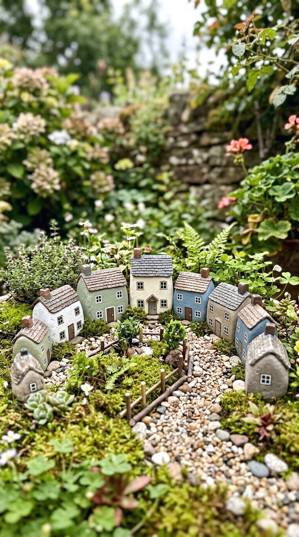 Mini Rock Village Sculpture