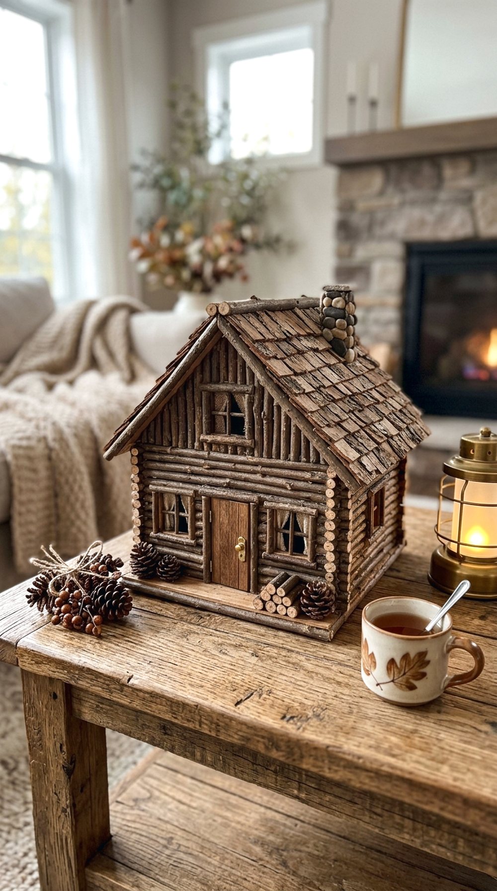 Mini Stick Cabin Decor