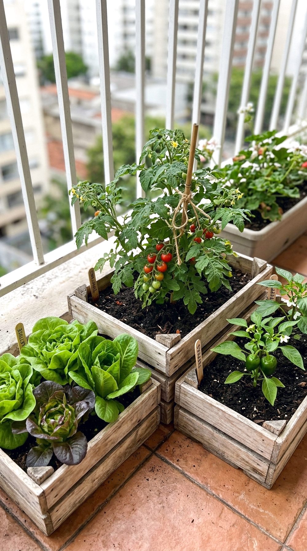 Mini Vegetable Balcony Garden