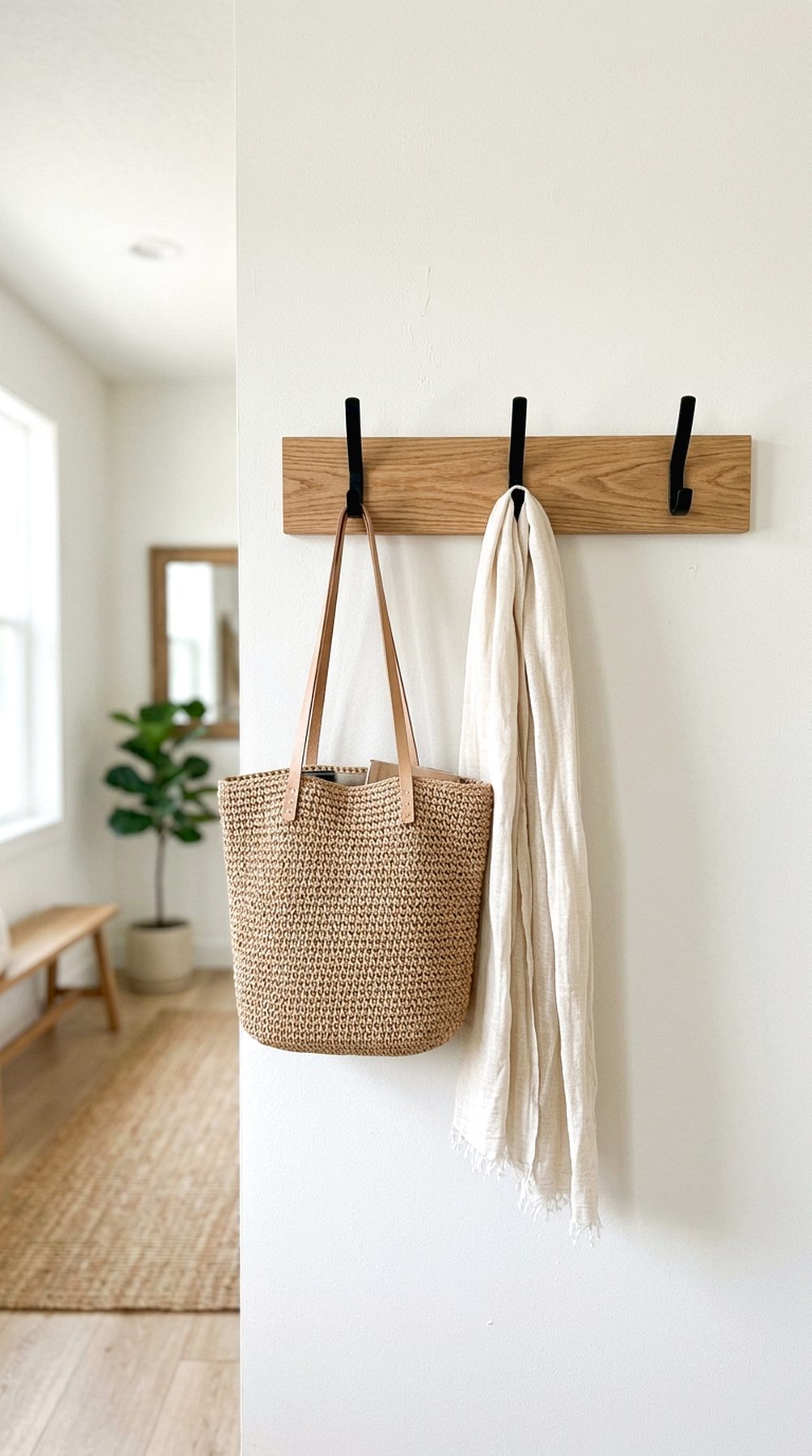 Minimal Entryway Hooks