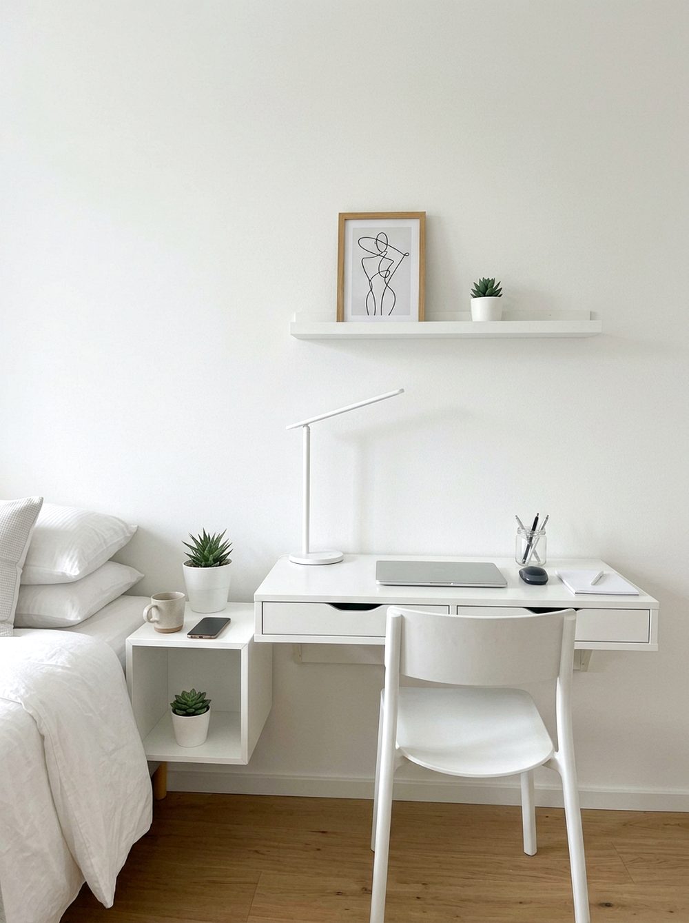 Minimalist White Dorm Theme