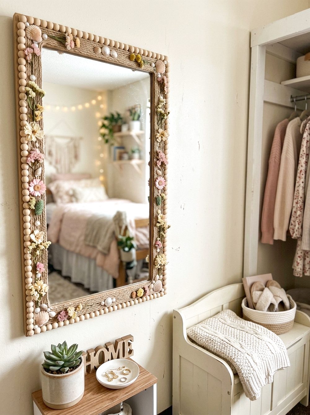 Mirror with Decorative Border