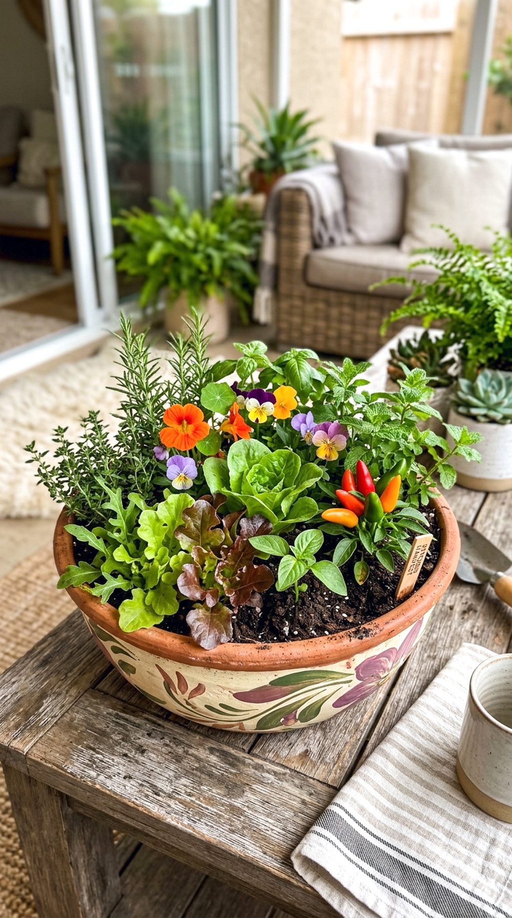 Mixed Edible Planter Bowl