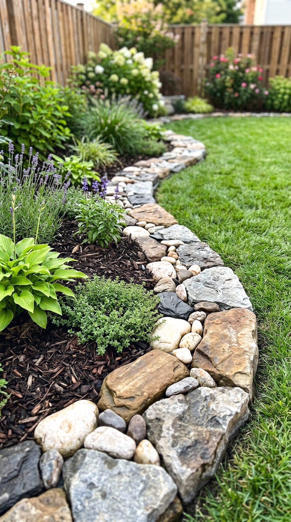 Mixed Stone Border