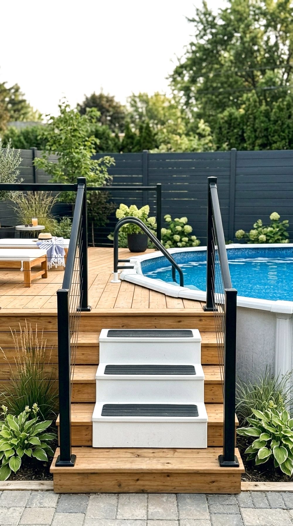 Modern Black Rail Deck